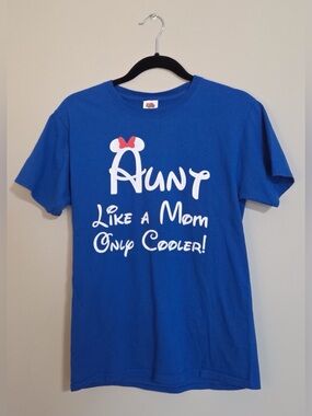 Women’s Size Small Disney Aunt T Shirt Royal Blue